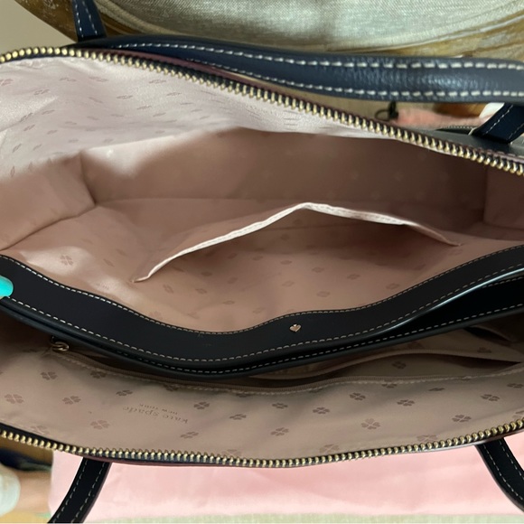 Kate Spade All Day Large Zip-top Tote Navy - Picture 4 of 4